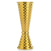 Diamond Lattice Japanese Jigger Gold 1 x 2oz