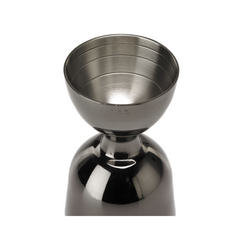 Barfly Heavy-Duty Gun Metal Black Straight Rim Bell Jigger 1oz & 2oz