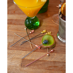 Copper Plated Pineapple Cocktail Picks