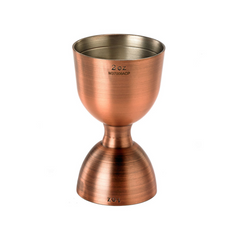 Barfly Heavy-Duty Antique Copper Straight Rim Bell Jigger 1oz & 2oz