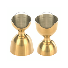 Barfly Heavy-Duty Gold Straight Rim Bell Jigger 25ml/50ml