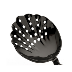Barfly Gun Metal Black Scalloped Julep Bar Strainer
