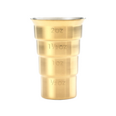 Barfly Gold Stepped Jigger Without Handle 2oz