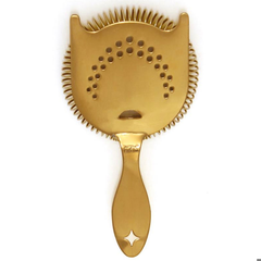Bonzer Heritage Gold Plated Sprung Julep Strainer