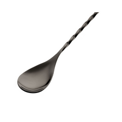 Barfly Gun Metal Black Bar Spoon with Strainer End 15.75inch / 40cm