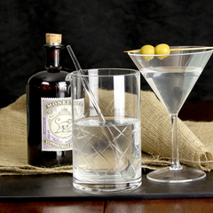 Glass Teardrop Martini Stirrers