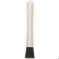 Muddler Stainless Steel Black Serrated End