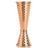 Diamond Lattice Japanese Jigger Copper 1 x 2oz