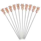 Copper Plated Pineapple Cocktail Picks