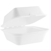 Clamshell Bagasse Takeaway Burger Box 6inch