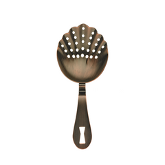 Barfly Antique Copper Scalloped Julep Strainer