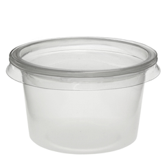 Plastic Disposable Sauce Containers with Lids 4oz / 120ml