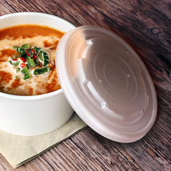 Compostable Lids for 12oz Soup Containers
