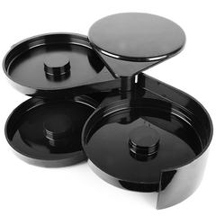 Black 3 Tier Glass Rimmer