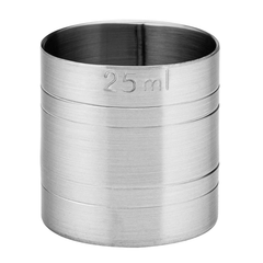 Stainless Steel Thimble Bar Measure CE 25ml