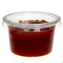 Plastic Disposable Sauce Containers with Lids 4oz / 120ml