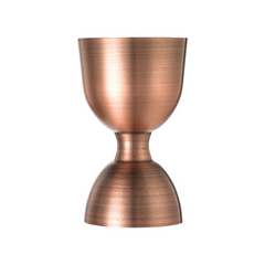 Barfly Heavy-Duty Antique Copper Straight Rim Bell Jigger 1oz & 2oz