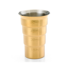 Barfly Gold Stepped Jigger Without Handle 2oz