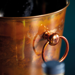 BarCraft Stainless Steel Wine Bucket with Iridescent Copper Finish