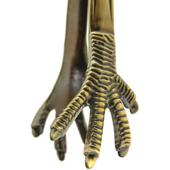 Barfly Antique Brass Talon Ice Tong 7.78inch