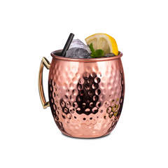 Barrel Copper Hammered Mug 19.25oz / 550ml
