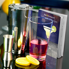 Basic Cocktail Shaker Set with Cocktail Book