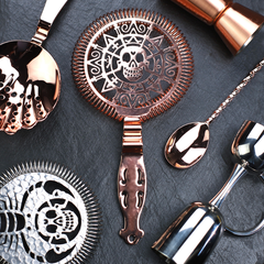 Beaumont Copper Plated Skull Strainer