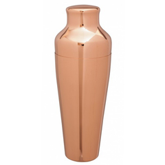 Mezclar Copper Plated Art Deco Cocktail Shaker 17.5oz / 500ml