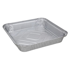 Square Foil Containers Shallow 9inch