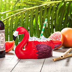 Ceramic Flamingo Tiki Mug 14oz / 400ml