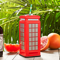 Ceramic Red Telephone Box Tiki Mug 25.8oz / 735ml