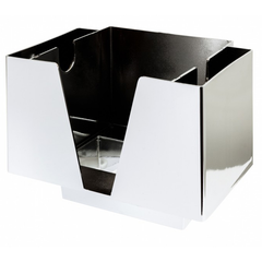 Chrome-Finish Plastic 3-Part Bar Organiser