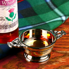 Chrome Plated Quaich Bowl 3.25inch