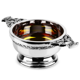 Chrome Plated Quaich Bowl 3.25inch