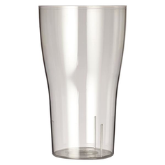 Clarity Polycarbonate Tulip Pint Glass CE Pint to Brim 20oz / 568ml