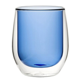 Double Wall Water Glass Blue 9.7oz / 270ml