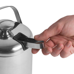 Double Walled Ice Bucket With Tongs Inside Lid