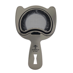 Barfly Fine Mesh Spring Bar Strainer Black