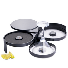 Black 3 Tier Glass Rimmer