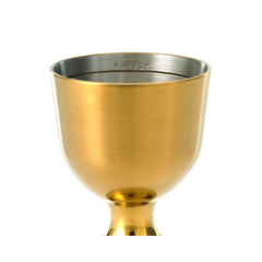 Barfly Heavy-Duty Gold Straight Rim Bell Jigger 1oz & 2oz