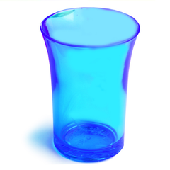Econ Neon Blue Polystyrene Shot Glasses CE 1.25oz / 35ml