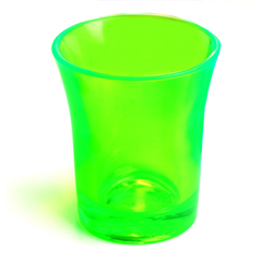 Econ Neon Green Polystyrene Shot Glasses CE 0.9oz / 25ml