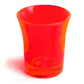 Econ Neon Orange Polystyrene Shot Glasses CE 0.9oz / 25ml