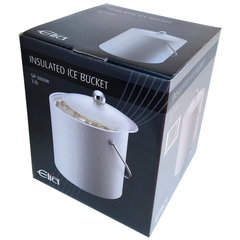 Elia Insulated Ice Bucket with Scoop White 3ltr