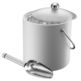 Elia Insulated Ice Bucket with Scoop White 3ltr