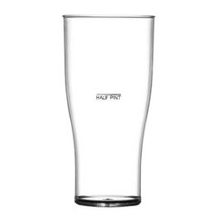 Elite Polycarbonate Nucleated Tulip Pint Glasses CE 20oz LCE At 10oz
