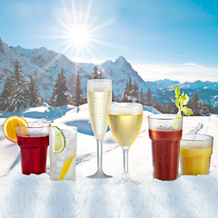 Elite Premium Frosted Wine Glasses 9oz / 255ml