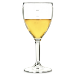 Elite Premium Polycarbonate Wine Glasses 11oz LCE at 125ml, 175ml & 250ml