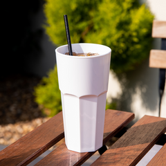 Elite Remedy Polycarbonate Pint Tumblers White CE 20oz / 568ml