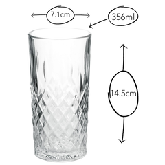 Essence Vintage Hiball Glass 12oz/ 356ml